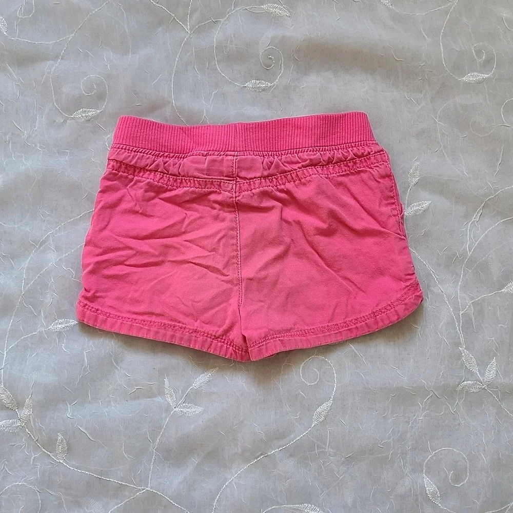 The Children's Place Khaki Shorts Pink & Green Bundle of 2 18-24m